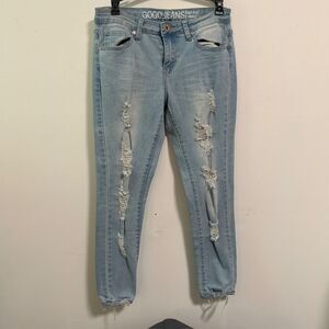 GOGO Jeans Mid-Rise Ankle Distressed Jeans Size 5